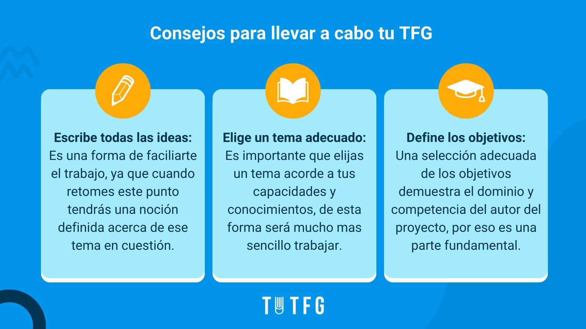 infografía consejos hacer TFG